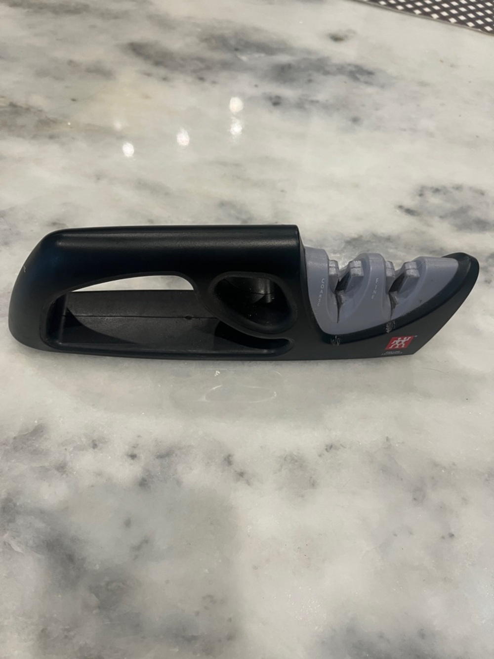 ZWILLING J.A. Henckels Black and Gray Pull-Through Knife Sharpener
